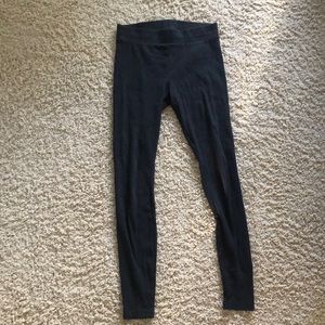 Lined dark gray leggings